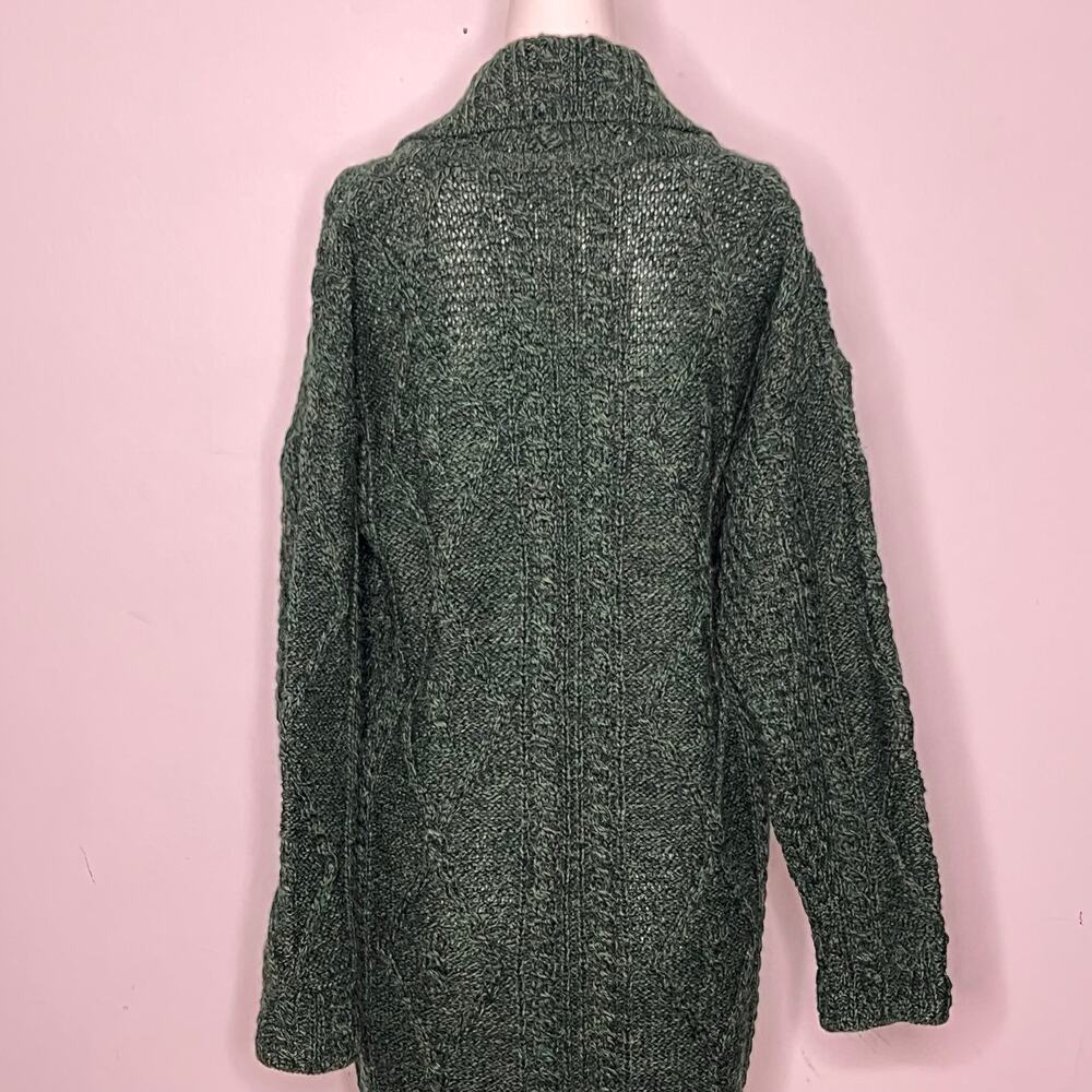 Carraig donn | 100% Pure New Wool One Button Cardigan | M - Picture 2 of 9